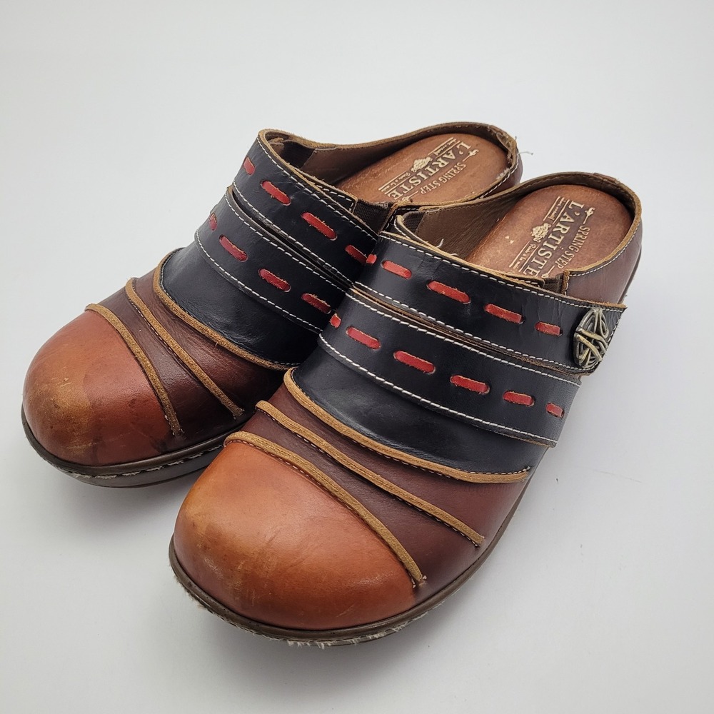 L' Artiste by Spring Step Sherbet Slip on Clog Shoes EUR 40 Womens US 9